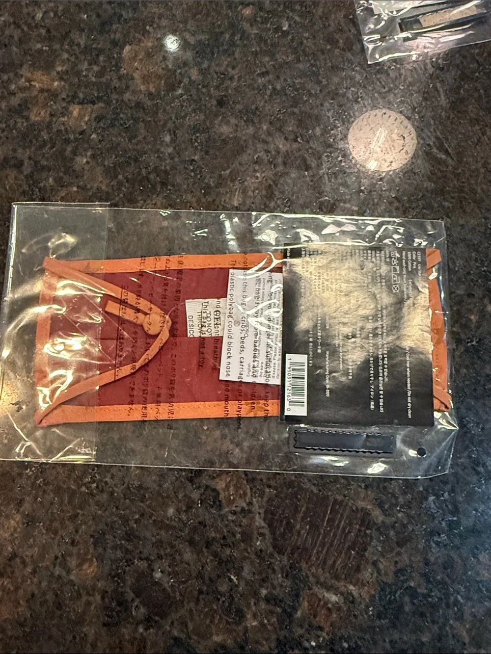 Coach Kids Orange Star Unicorn Face Mask - Picture 3 of 3
